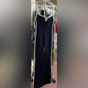 Vilanva Jumpsuit, spaghetti straps, flare bottoms bottom, NWT, size S